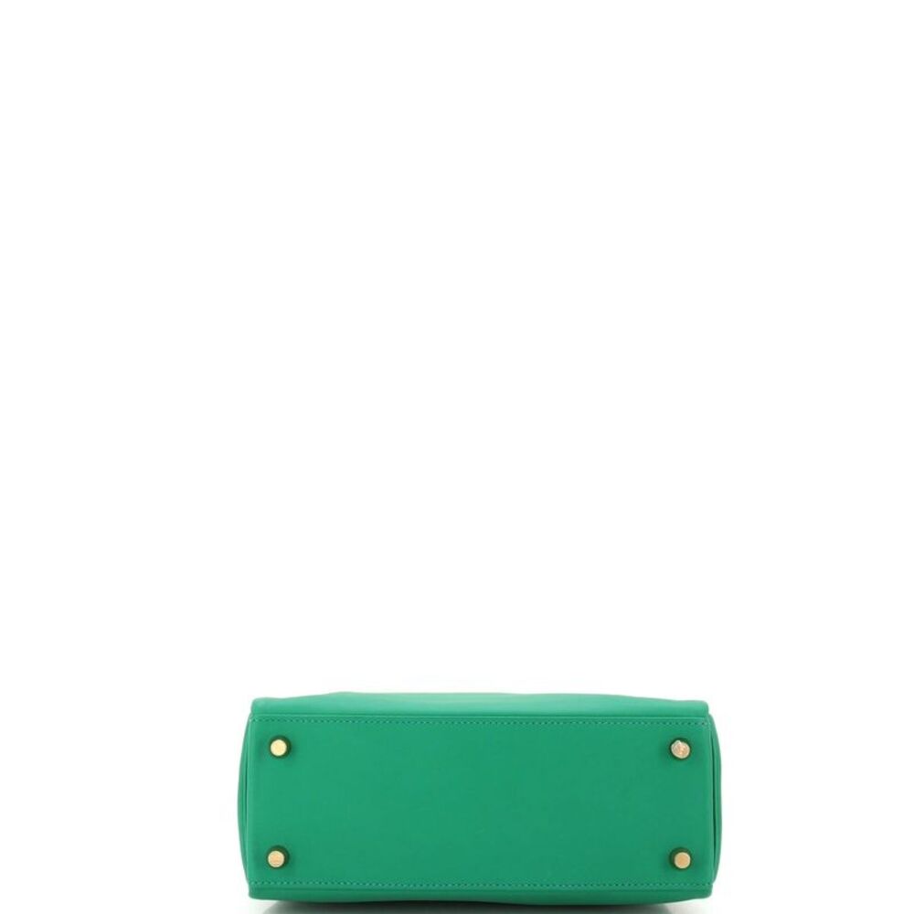 Hermes Kelly Handbag Vert Vertigo Swift with Gold Hardware 25 Green - Picture 5 of 11